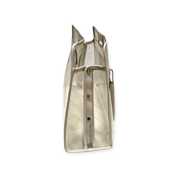 Fendi White Clear 2019 Medium Peekaboo Defender Clear White Authentic Bag - Picture 4 of 11